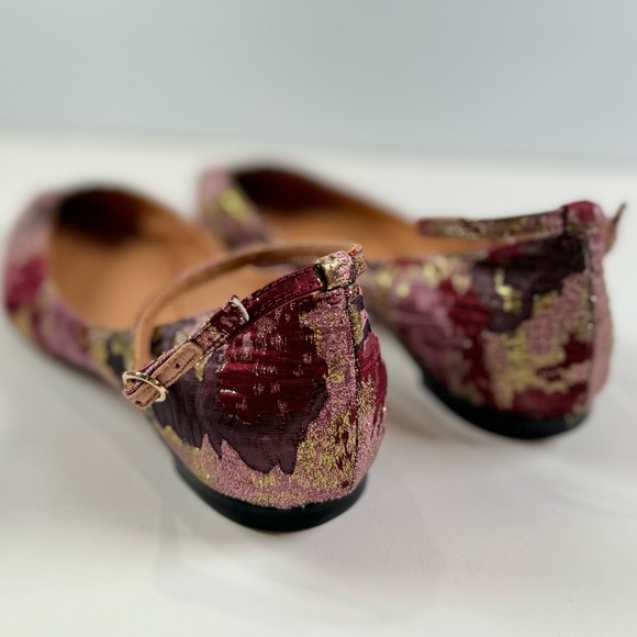 Sigerson Morrison Suzie Jacquard Ballet Flats Women’s Size 37.5 - Picture 7 of 8